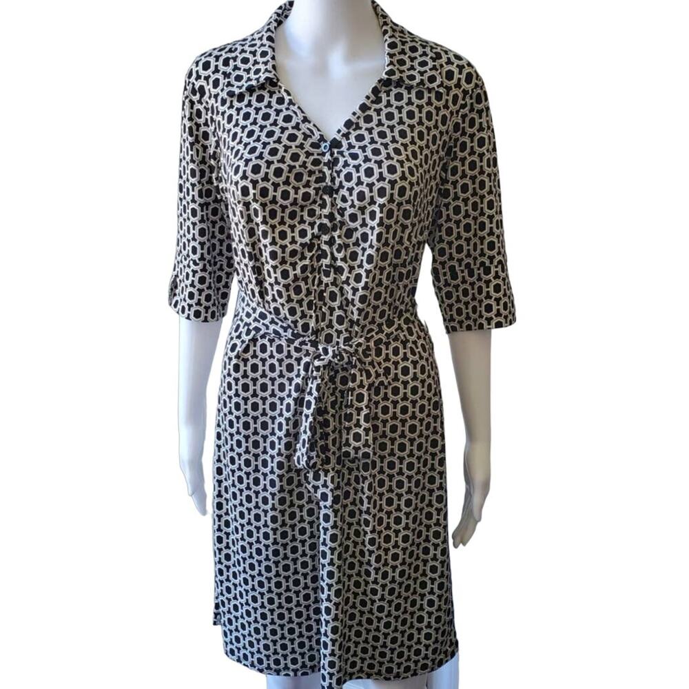 Laundry By Design dress geometric pattern business casual office chic career